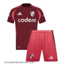 Otroški River Plate Replika nogometni dresi kompleti Gostujoči 2024-25 Kratek Rokav (+ hlače)