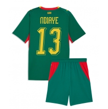 Otroški Senegal Iliman Ndiaye #13 Replika nogometni dresi kompleti Gostujoči SP 2026 Kratek Rokav (+ hlače)