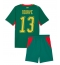 Otroški Senegal Iliman Ndiaye #13 Replika nogometni dresi kompleti Gostujoči SP 2026 Kratek Rokav (+ hlače)