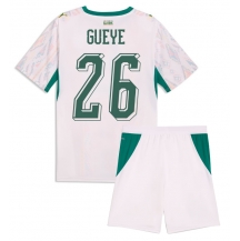 Otroški Senegal Pape Gueye #26 Replika nogometni dresi kompleti Domači SP 2026 Kratek Rokav (+ hlače)