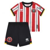 Otroški Sheffield United Replika nogometni dresi kompleti Domači 2024-25 Kratek Rokav (+ hlače)