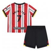 Otroški Sheffield United Rhian Brewster #7 Replika nogometni dresi kompleti Domači 2024-25 Kratek Rokav (+ hlače)