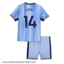 Otroški Tottenham Hotspur Archie Gray #14 Replika nogometni dresi kompleti Gostujoči 2024-25 Kratek Rokav (+ hlače)