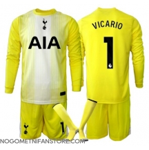 Otroški Tottenham Hotspur Guglielmo Vicario #1 Vratar Replika nogometni dresi kompleti Tretji 2025-26 Dolgi Rokav (+ hlače)