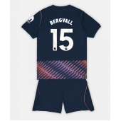 Otroški Tottenham Hotspur Lucas Bergvall #15 Replika nogometni dresi kompleti Gostujoči 2026-27 Kratek Rokav (+ hlače)
