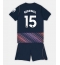 Otroški Tottenham Hotspur Lucas Bergvall #15 Replika nogometni dresi kompleti Gostujoči 2026-27 Kratek Rokav (+ hlače)