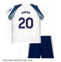 Otroški Tottenham Hotspur Mohammed Kudus #20 Replika nogometni dresi kompleti Domači 2025-26 Kratek Rokav (+ hlače)