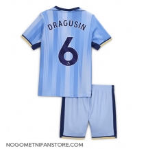 Otroški Tottenham Hotspur Radu Dragusin #6 Replika nogometni dresi kompleti Gostujoči 2024-25 Kratek Rokav (+ hlače)