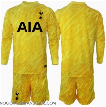 Otroški Tottenham Hotspur Vratar Replika nogometni dresi kompleti Domači 2024-25 Dolgi Rokav (+ hlače)