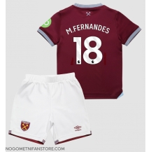 Otroški West Ham United Mateus Fernandes #18 Replika nogometni dresi kompleti Domači 2025-26 Kratek Rokav (+ hlače)