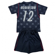 Otroški Združene države Miles Robinson #12 Replika nogometni dresi kompleti Gostujoči SP 2026 Kratek Rokav (+ hlače)