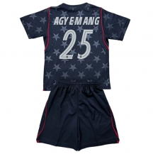 Otroški Združene države Patrick Agyemang #25 Replika nogometni dresi kompleti Gostujoči SP 2026 Kratek Rokav (+ hlače)