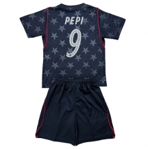 Otroški Združene države Ricardo Pepi #9 Replika nogometni dresi kompleti Gostujoči SP 2026 Kratek Rokav (+ hlače)