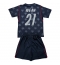 Otroški Združene države Timothy Weah #21 Replika nogometni dresi kompleti Gostujoči SP 2026 Kratek Rokav (+ hlače)