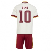 Otroški Španija Dani Olmo #10 Replika nogometni dresi kompleti Gostujoči SP 2026 Kratek Rokav (+ hlače)