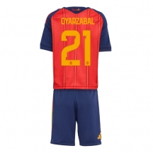 Otroški Španija Mikel Oyarzabal #21 Replika nogometni dresi kompleti Domači SP 2026 Kratek Rokav (+ hlače)