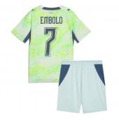 Otroški Švica Breel Embolo #7 Replika nogometni dresi kompleti Gostujoči SP 2026 Kratek Rokav (+ hlače)