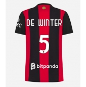 Ženski AC Milan Koni De Winter #5 Replika nogometni dresi Domači 2026-27 Kratek Rokav
