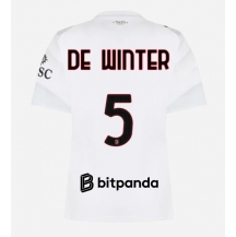 Ženski AC Milan Koni De Winter #5 Replika nogometni dresi Gostujoči 2026-27 Kratek Rokav
