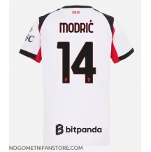 Ženski AC Milan Luka Modric #14 Replika nogometni dresi Gostujoči 2025-26 Kratek Rokav