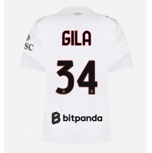 Ženski AC Milan Mario Gila #34 Replika nogometni dresi Gostujoči 2026-27 Kratek Rokav