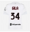 Ženski AC Milan Mario Gila #34 Replika nogometni dresi Gostujoči 2026-27 Kratek Rokav