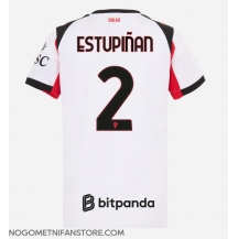 Ženski AC Milan Pervis Estupinan #2 Replika nogometni dresi Gostujoči 2025-26 Kratek Rokav