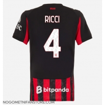Ženski AC Milan Samuele Ricci #4 Replika nogometni dresi Domači 2025-26 Kratek Rokav