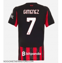 Ženski AC Milan Santiago Gimenez #7 Replika nogometni dresi Domači 2025-26 Kratek Rokav