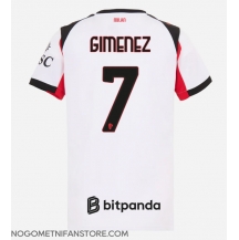 Ženski AC Milan Santiago Gimenez #7 Replika nogometni dresi Gostujoči 2025-26 Kratek Rokav