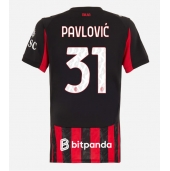 Ženski AC Milan Strahinja Pavlovic #31 Replika nogometni dresi Domači 2025-26 Kratek Rokav
