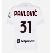 Ženski AC Milan Strahinja Pavlovic #31 Replika nogometni dresi Gostujoči 2026-27 Kratek Rokav