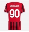 Ženski AC Milan Tammy Abraham #90 Replika nogometni dresi Domači 2024-25 Kratek Rokav