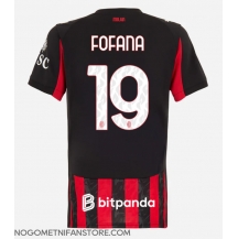 Ženski AC Milan Youssouf Fofana #19 Replika nogometni dresi Domači 2025-26 Kratek Rokav