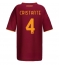 Ženski AS Roma Bryan Cristante #4 Replika nogometni dresi Domači 2025-26 Kratek Rokav