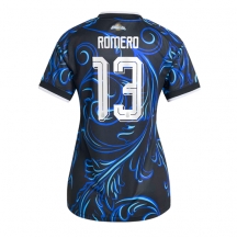 Ženski Argentina Cristian Romero #13 Replika nogometni dresi Gostujoči SP 2026 Kratek Rokav