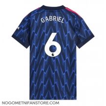 Ženski Arsenal Gabriel Magalhaes #6 Replika nogometni dresi Gostujoči 2025-26 Kratek Rokav