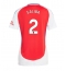 Ženski Arsenal William Saliba #2 Replika nogometni dresi Domači 2024-25 Kratek Rokav