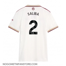 Ženski Arsenal William Saliba #2 Replika nogometni dresi Tretji 2025-26 Kratek Rokav