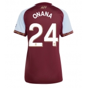 Ženski Aston Villa Amadou Onana #24 Replika nogometni dresi Domači 2025-26 Kratek Rokav
