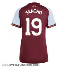 Ženski Aston Villa Jadon Sancho #19 Replika nogometni dresi Domači 2025-26 Kratek Rokav
