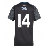 Ženski Aston Villa Pau Torres #14 Replika nogometni dresi Gostujoči 2025-26 Kratek Rokav