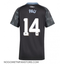 Ženski Aston Villa Pau Torres #14 Replika nogometni dresi Gostujoči 2025-26 Kratek Rokav