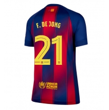 Ženski Barcelona Frenkie de Jong #21 Replika nogometni dresi Domači 2025-26 Kratek Rokav