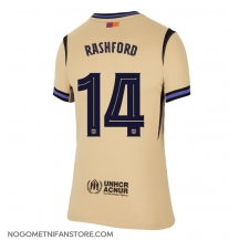 Ženski Barcelona Marcus Rashford #14 Replika nogometni dresi Gostujoči 2025-26 Kratek Rokav