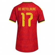 Ženski Belgija Charles De Ketelaere #17 Replika nogometni dresi Domači SP 2026 Kratek Rokav