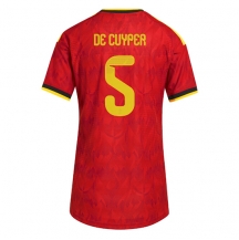 Ženski Belgija Maxim De Cuyper #5 Replika nogometni dresi Domači SP 2026 Kratek Rokav