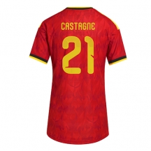 Ženski Belgija Timothy Castagne #21 Replika nogometni dresi Domači SP 2026 Kratek Rokav
