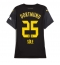 Ženski Borussia Dortmund Niklas Sule #25 Replika nogometni dresi Gostujoči 2024-25 Kratek Rokav