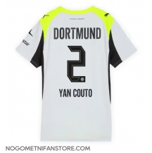 Ženski Borussia Dortmund Yan Couto #2 Replika nogometni dresi Gostujoči 2025-26 Kratek Rokav